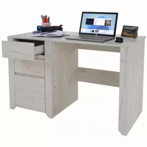PC asztal typ 80, fehér craft, ANGEL