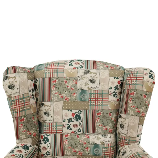 Füles fotel, szövet patchwork viorica 1, CHARLOT