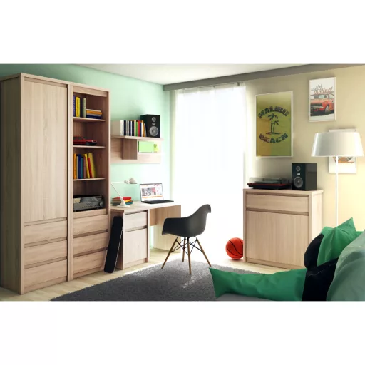 Komód, DTD laminált, tölgy sonoma, NORTY