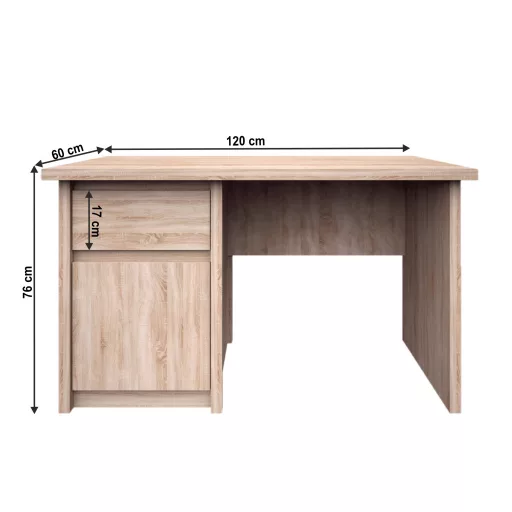 Pc asztal, DTD laminált, tölgy sonoma, NORTY