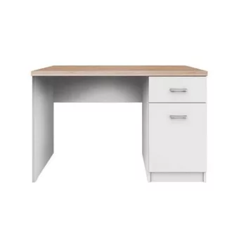   PC asztal 1d1s, DTD laminált, fehér/tölgy sonoma, TOPTY TYP 09