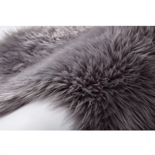 Műszőrme, szürke, 60x90, EBONY TYP 5