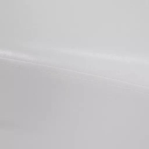 Puff, fehér textilbőr, NIKI NEW