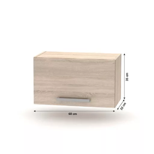 Konyhabútor 2,4 m, tölgy sonoma, NOVA PLUS