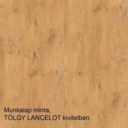 Alsó sarokszekrény, extra magasfényű Hg/lancelot tölgy, VEGA 90X90 DN 1F BB