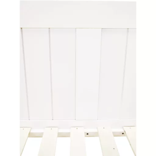 Ágy pótággyal, tűnyalábos fenyőfa, fehér, 90x200, GLAMIS