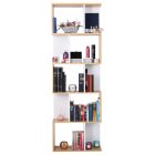 Könyvespolc, tűnyalábos fenyő/fehér, ERDEM NEW TYP 3