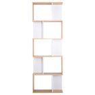 Könyvespolc, tűnyalábos fenyő/fehér, ERDEM NEW TYP 3
