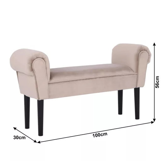 Lóca, Velvet szövet, bézs-szürke/fekete, BURDA