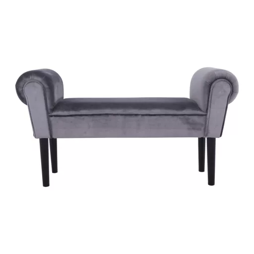 Lóca, Velvet szövet, szürke/fekete, BURDA