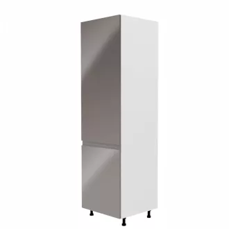   Szekrény a beépíthető hűtőhöz Aurora D60ZL, fehér, szürke