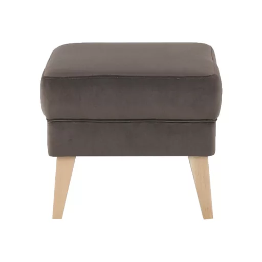 Puff, taupe-szürke-barna/bükk, RODEZA