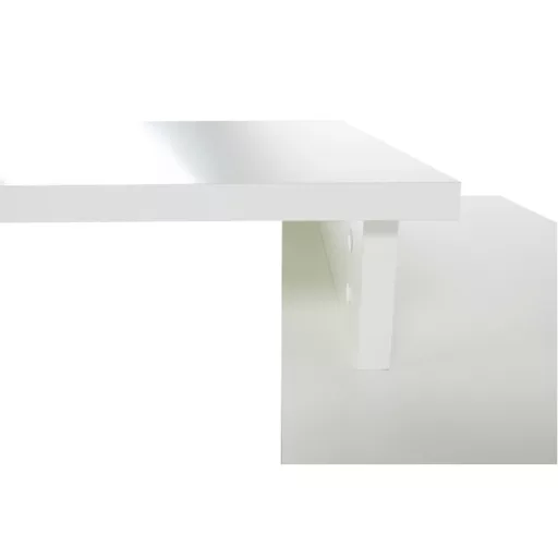 íróasztal, fehér/szürke, DALTON 2  NEW VE 02