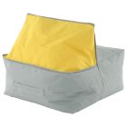 Babzsák, szürke / zöld szövet, ALIMOR