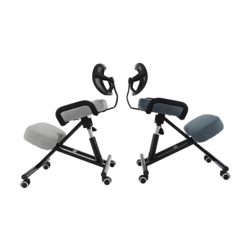 Ergonómikus térdeplőülés, szürkésbarna Taupe/fekete, RUFUS