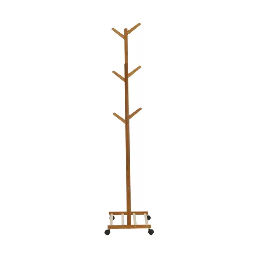 Kerekes akasztó, bambus, 60 cm széles, VIKIR TYP 1