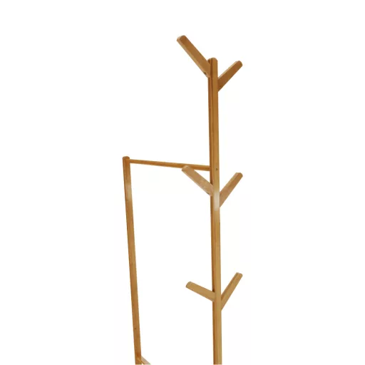 Kerekes akasztó, bambus, 60 cm széles, VIKIR TYP 1