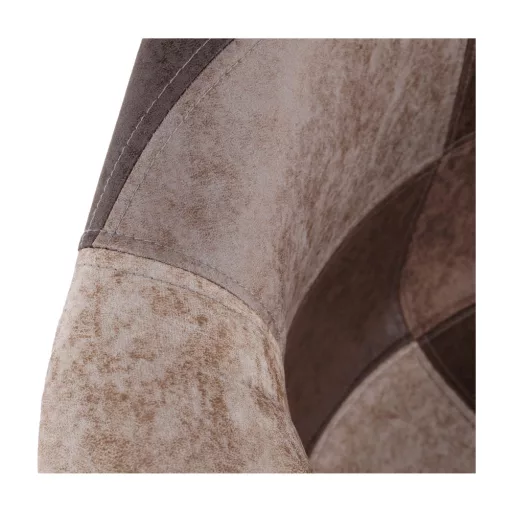 Dizájnos fotel, patchwork/bükk, TERST