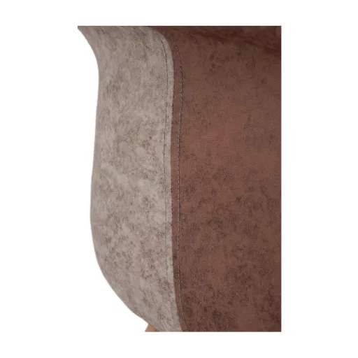 Dizájnos fotel, patchwork/bükk, TERST