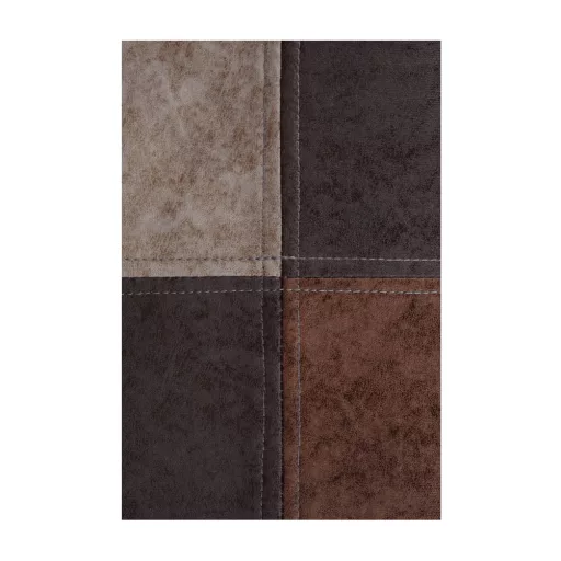 Dizájnos fotel, patchwork/bükk, TERST
