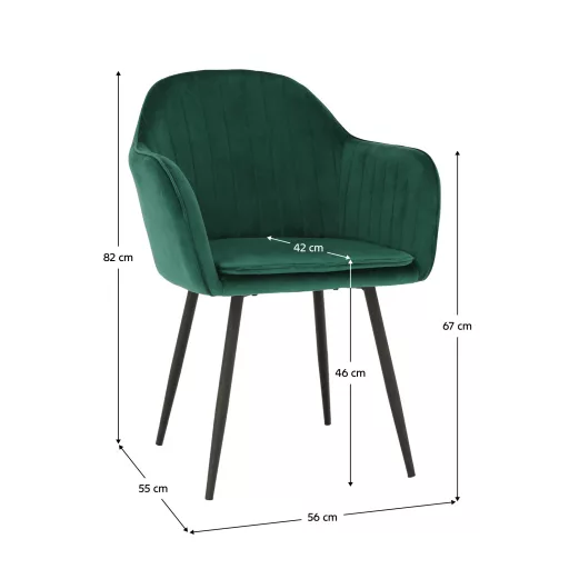 Dizájnos fotel, smaragd Velvet anyag, ZIRKON