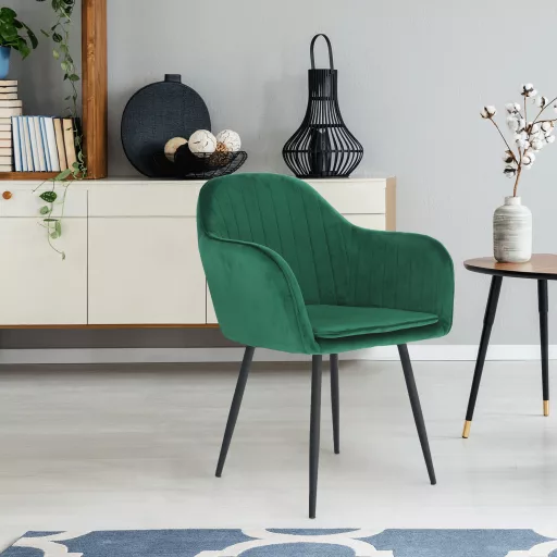 Dizájnos fotel, smaragd Velvet anyag, ZIRKON