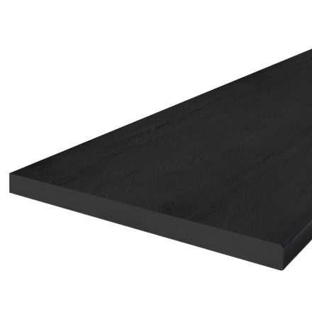 Munkalap, vastagság 3,8 cm, fekete vulkán