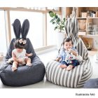 Babzsák, fehér/szürke, LAPIN