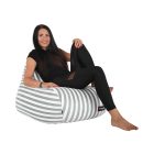 Babzsák, fehér/szürke, LAPIN