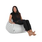 Babzsák, fehér/szürke, LAPIN