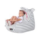 Babzsák, fehér/szürke, LAPIN