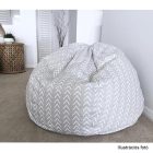 Babzsák, szürkés-fehér/cik cak minta, GOMBY