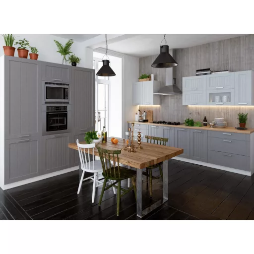Alsó szekrény, sötétszürke/fehér, JULIA TYP 56