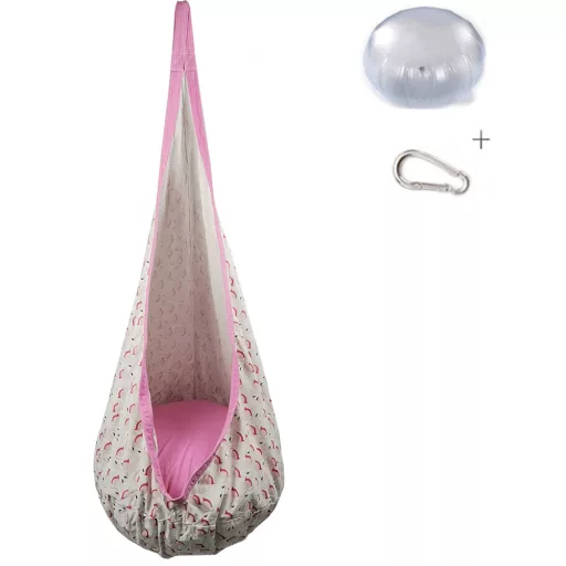 Függőhinta, rózsaszín/flamingó minta, SIESTA TYP 2