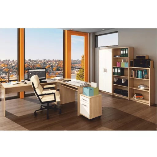 Szekrény, sonoma tölgy/fehér, JOHAN 2 NEW 13