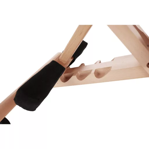 Ergonomikus térdelőszék, fekete/bükkfa, GROCO