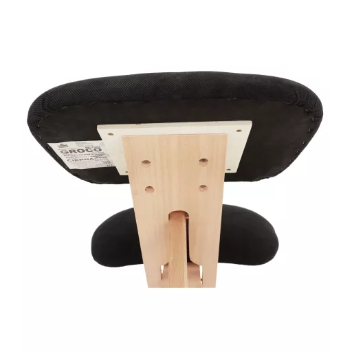 Ergonomikus térdelőszék, fekete/bükkfa, GROCO