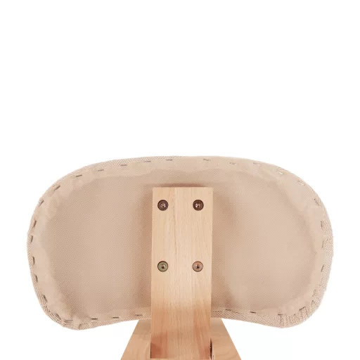 Ergonomikus térdelőszék, krémszínű/bükkfa, GROCO