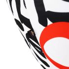 Babzsák, fehér/fekete/szürke/piros minta, ELION