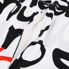 Babzsák, fehér/fekete/szürke/piros minta, ELION