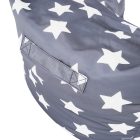 Babzsák, szürke/fehér, csillag minta, LURKO