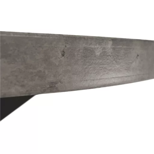 Étkezőasztal, beton/fekete, átmérő 120 cm, MEDOR
