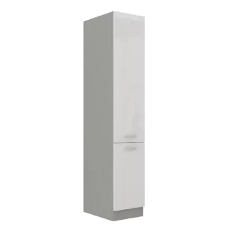   Magas élelmiszer szekrény, fehér magasfényű, PRADO 40 DK-210 2F
