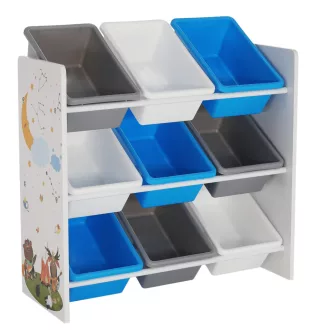   Rendszerező/Polcállvány játékokra, többszínű/mintás, DARLING TYP 3