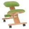 Ergonomikus térdelőszék, rzöld/bükkfa, GROCO