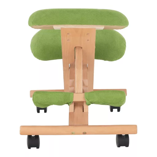 Ergonomikus térdelőszék, rzöld/bükkfa, GROCO