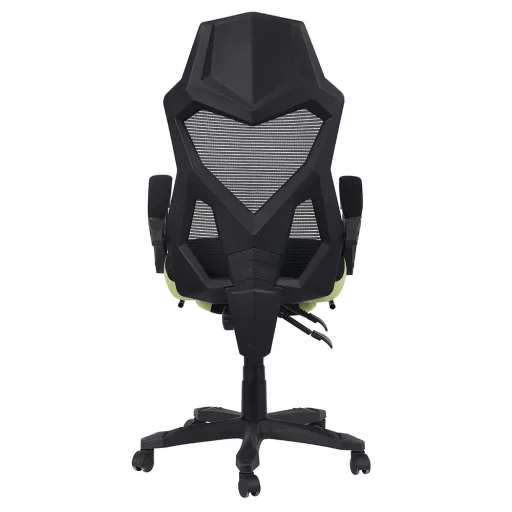 Irodai/gamer szék, fekete/zöld, teherbírás 150 kg, JORIK