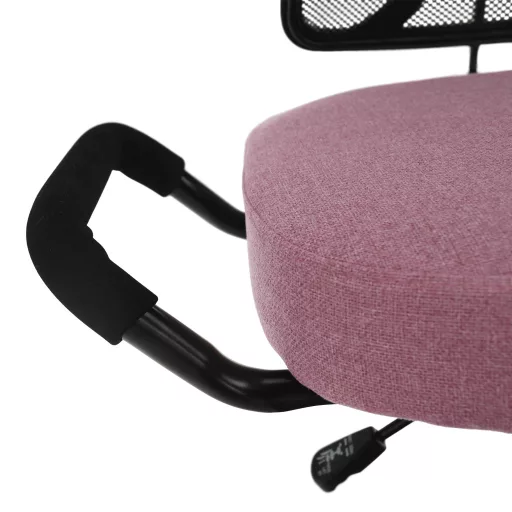 Ergonomikus zsámoly, rózsaszín/fekete, RUFUS