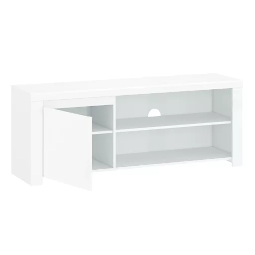 TV asztal 1D/160, fehér fényes, LINDY
