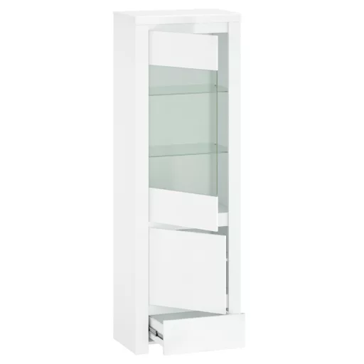 Vitrin 1D1W1S, fehér fényes, LINDY